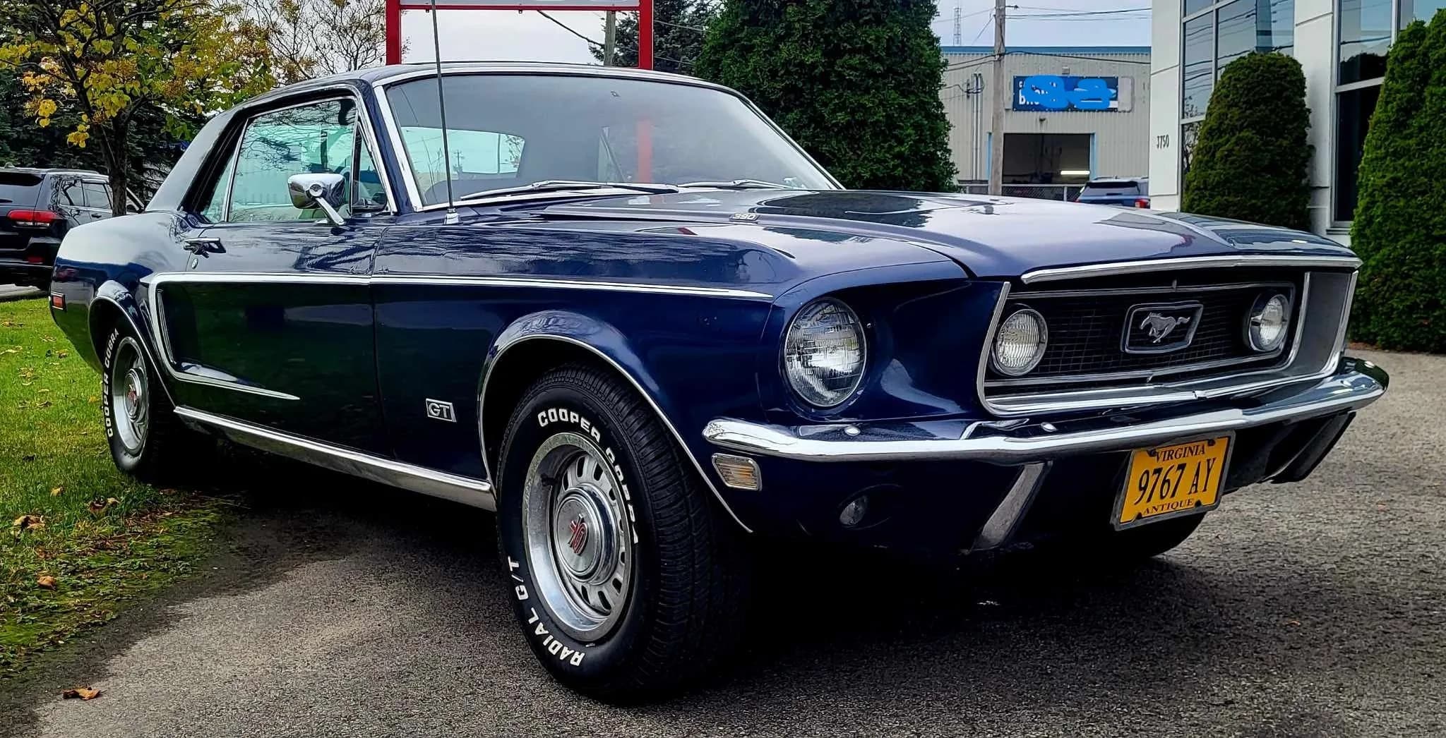 Ford Mustang V8 390ci S-code GT 1968